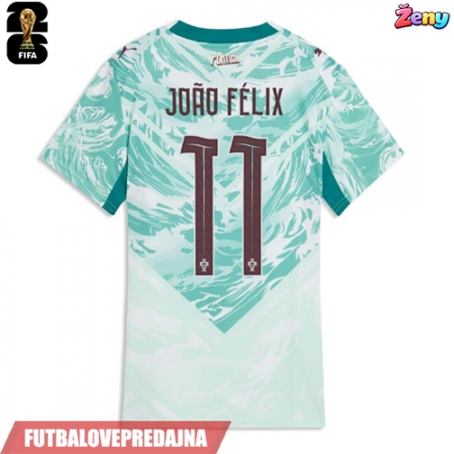 Lacne Ženy Futbalové dres Portugalsko Joao Felix #11 MS 2026 Krátky Rukáv - Preč